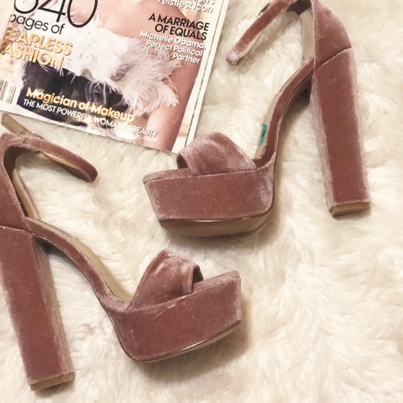 Steve Madden Shoes - Steve Madden Vintage Inspired Velvet Platforms